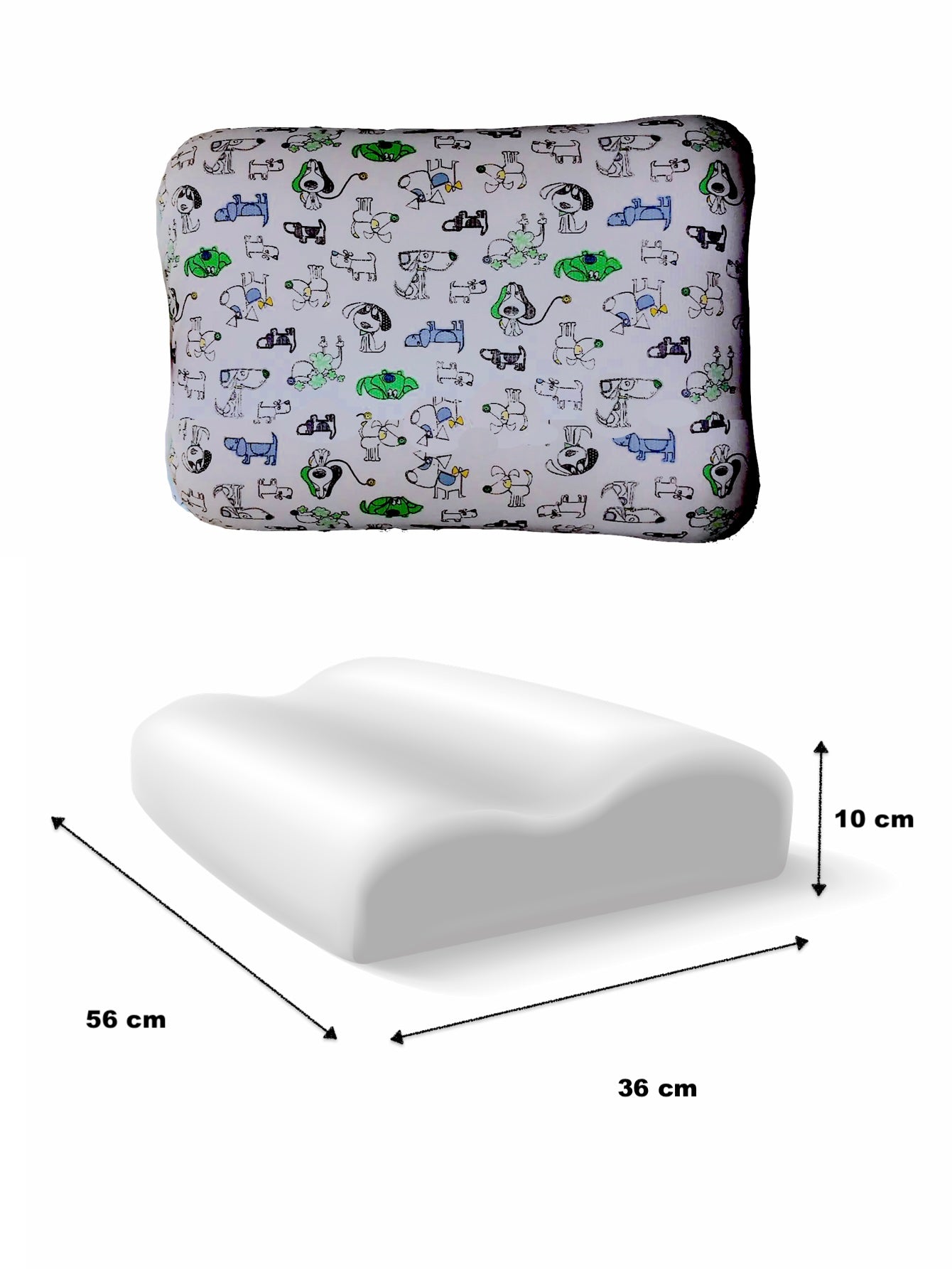 Almohada Infantil Memory Foam Ortopédica