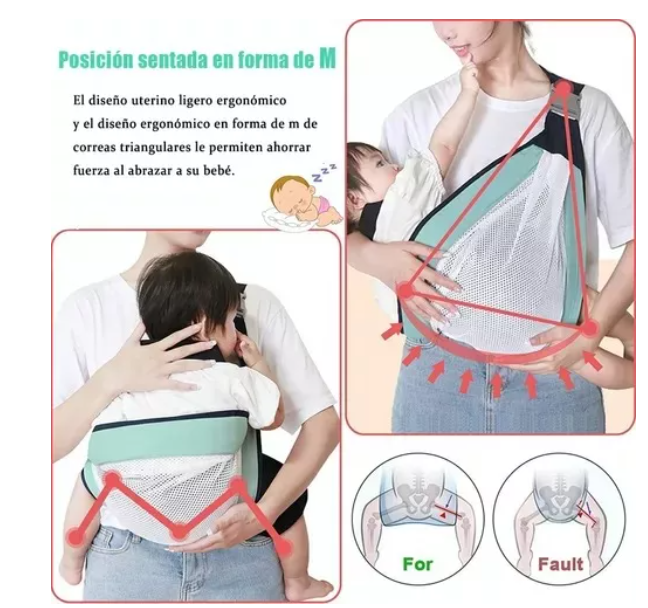 Canguro / Rebozo Para Paseo De Bebe